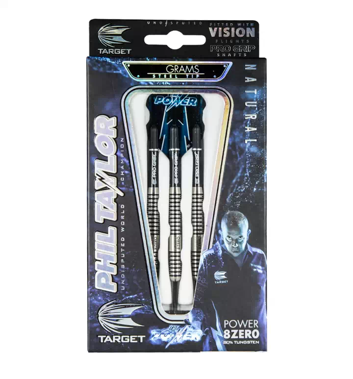 Target Darts Phil Taylor Power 8Zero Black Titanium 80